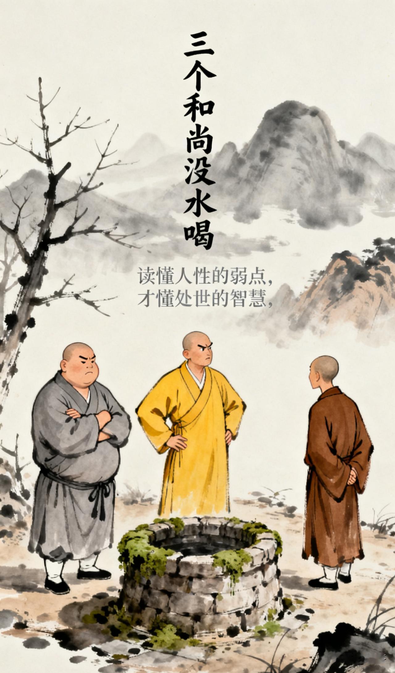 三个和尚没水喝：读懂人性的弱点，才懂处世的智慧“一个和尚挑水喝，两个和尚抬