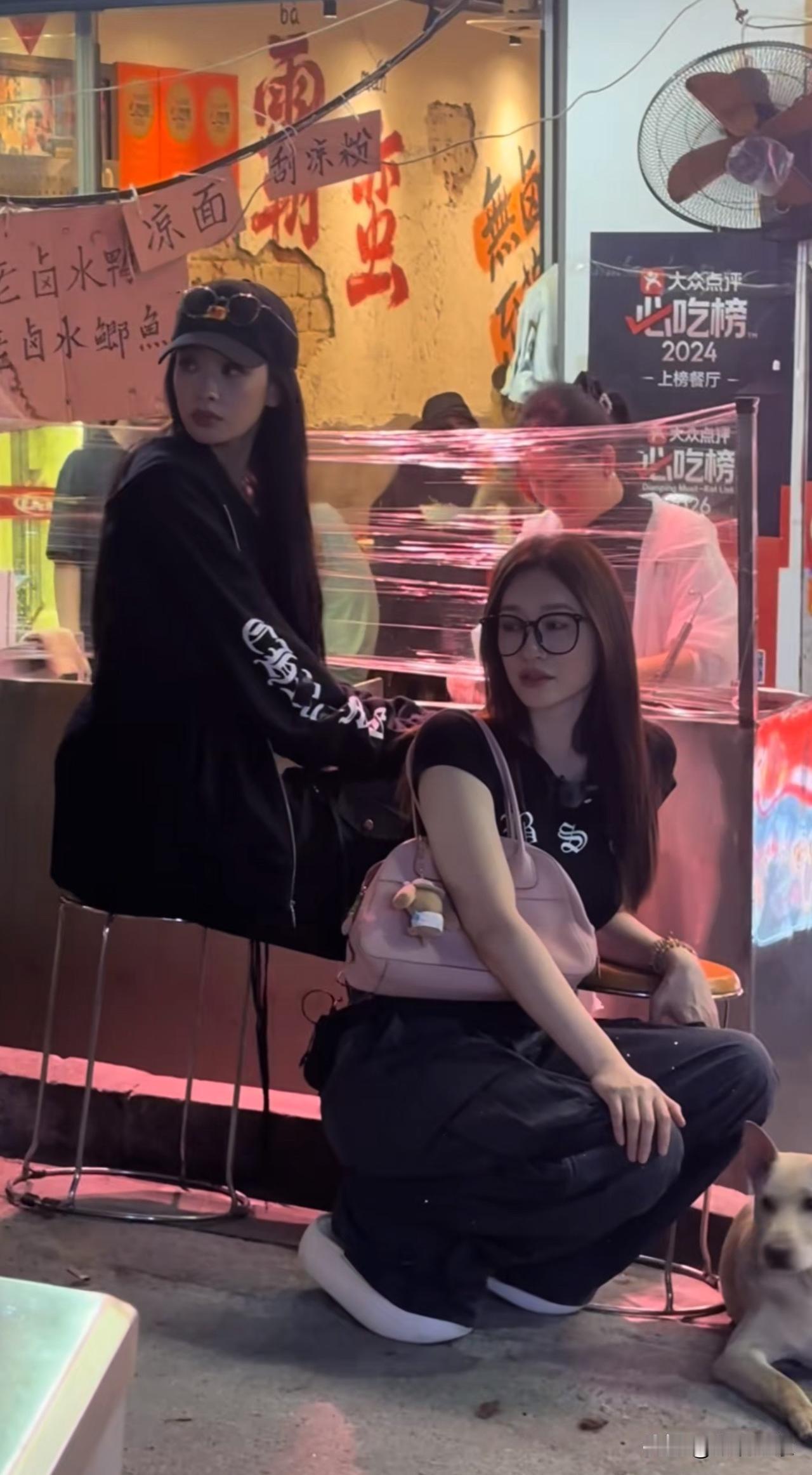 长沙街头偶遇孙怡和李小冉太美了
