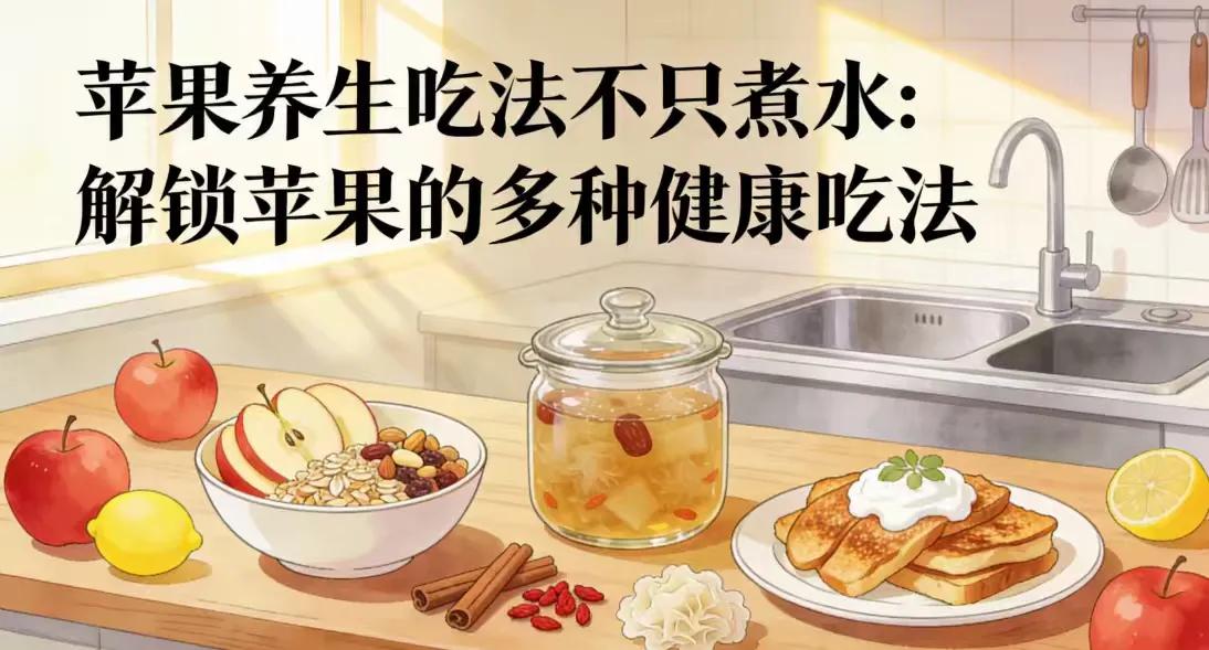煮苹果水靠边站！这4种颠覆吃法正席卷养生圈，补气血、健脾胃全家都爱厨房里，半个