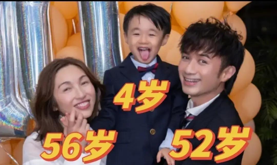 57岁再当妈，全网替她捏汗港媒拍到古巨基陪产照，57岁的陈韵晴第三次被推入