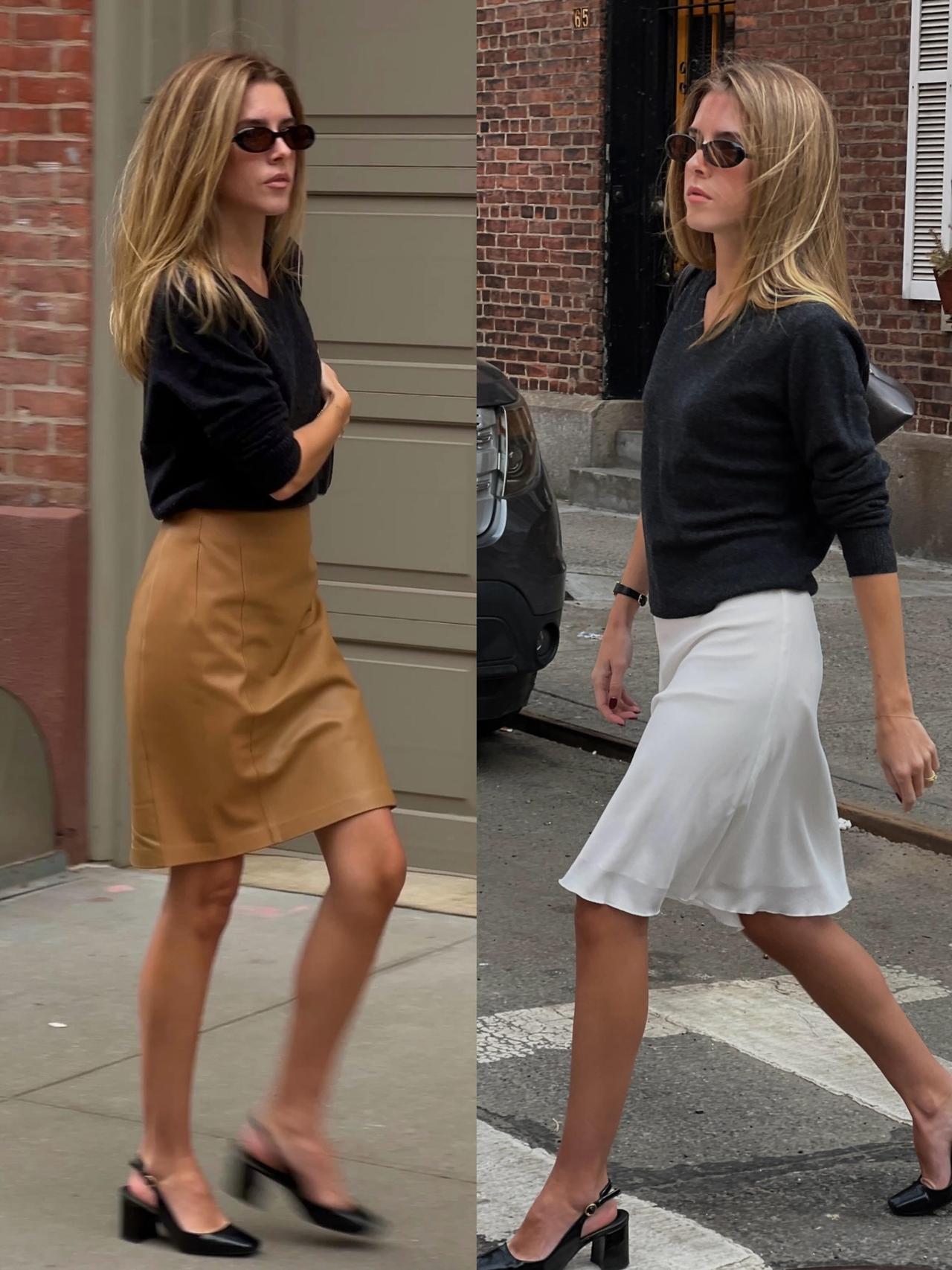 提起meganhoran,瞬间梦回《老友记》瑞秋穿搭，完美复刻90年代美式甜飒