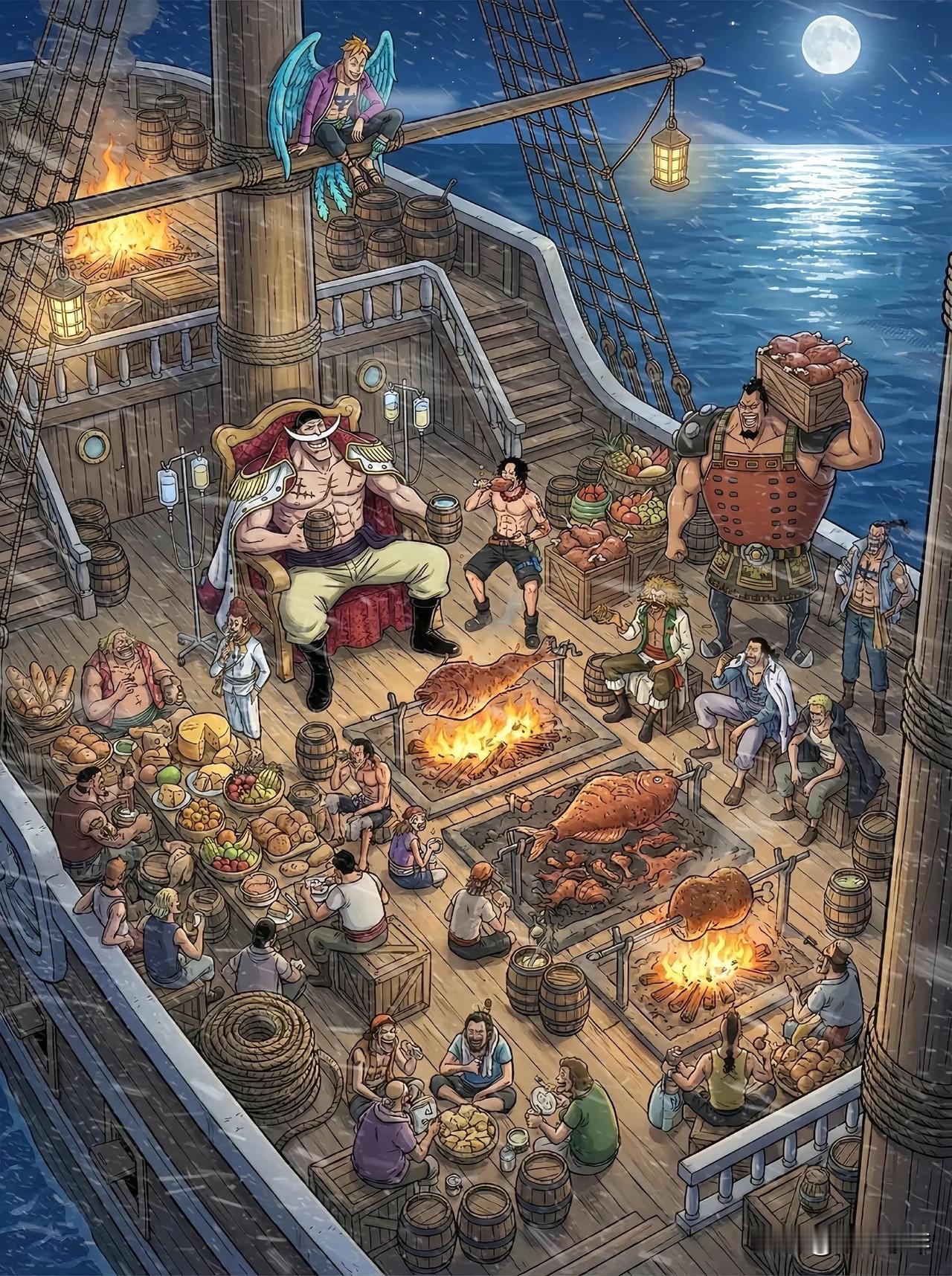 白胡子：不管是谁生的，都是大海的孩子～