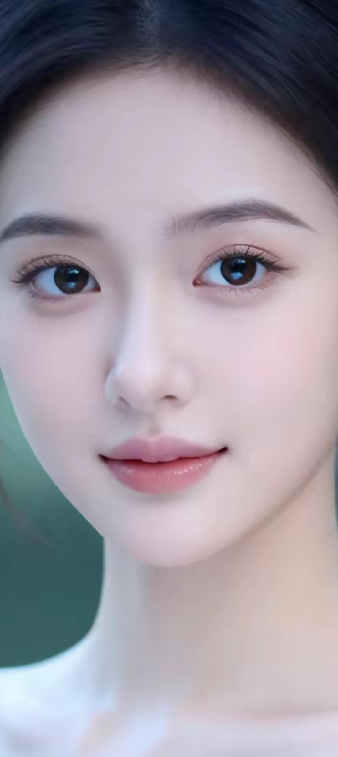 温柔甜美的少女，清澈的大眼睛，仿佛能看穿你的心💖✨
