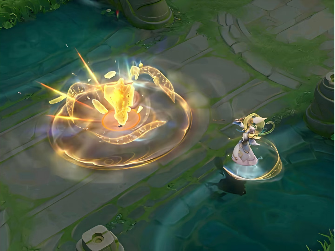 王者荣耀姜子牙新皮肤技能特效王者荣耀姜子牙弘道录，外形有一种仙风道骨的感觉然后