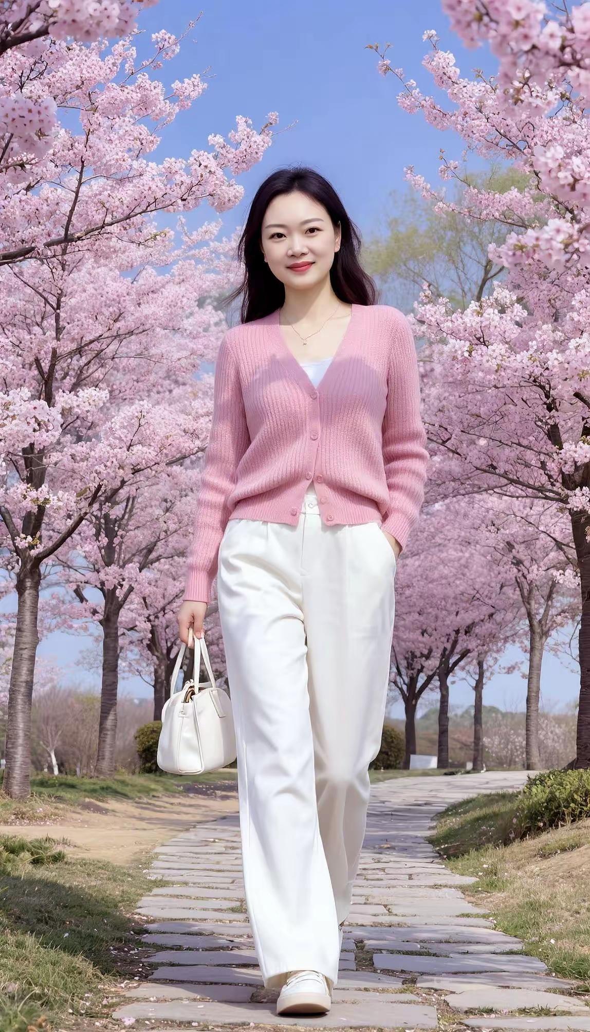 春风十里，花满路。