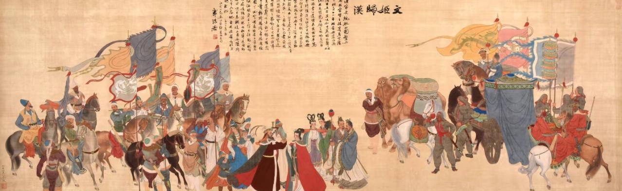 1962年，24岁的范曾在毕业前夕创作了画作《文姬归汉图》，这部作品算是范曾最有