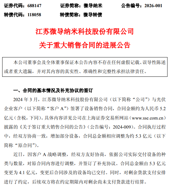 江苏一光伏“卖铲人”订单缩水超亿元!