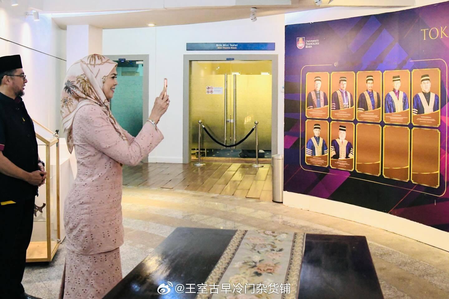 王室王室马来西亚王室雪兰莪2026年1月22日，雪兰莪苏丹后参观理工大学艺术系