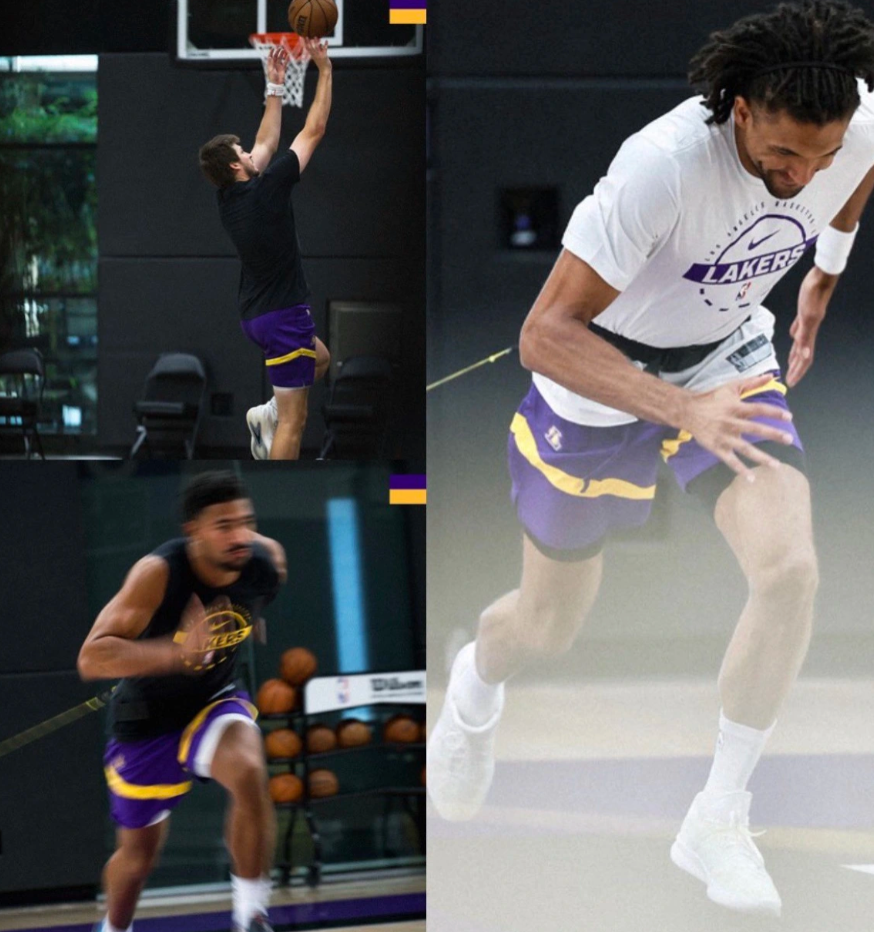 据LakersMuse援引湖人官方推特的报道，湖人球员奥斯汀-里夫斯、昆廷-格兰
