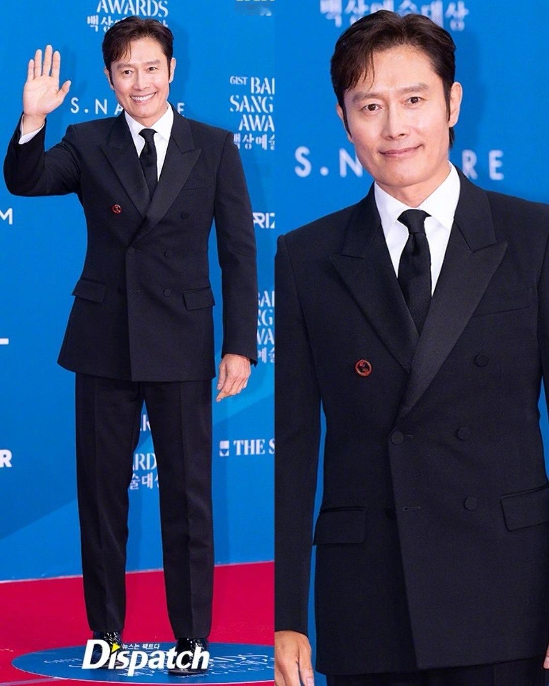 今日，出席第61届百想艺术大赏的男明星们：玄彬、李秉宪、朴宝剑、秋英宇、Dex