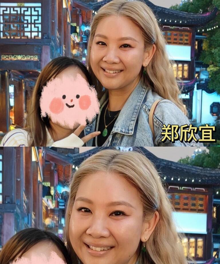 没妈的孩子像根草，这话真没错。38岁的郑欣宜被网友偶遇，染着黄发，老态尽显。如