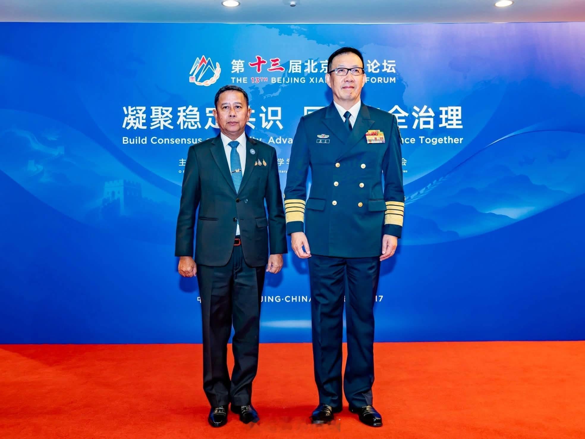 董军2026.09.16董军在北京会见来参加香山论坛的泰国防长阿敦。超帅