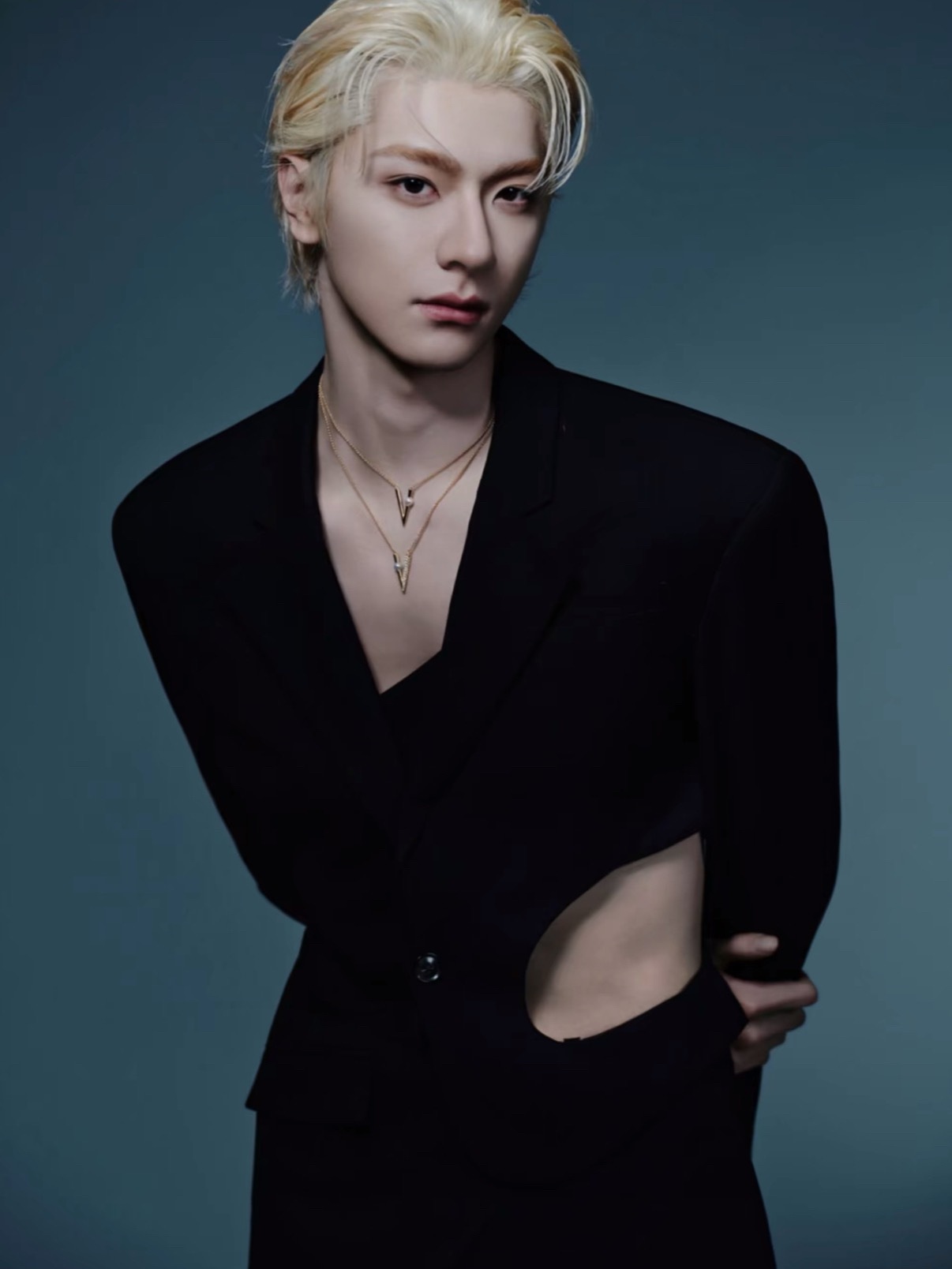 林一这发型妆造掉油锅里面了