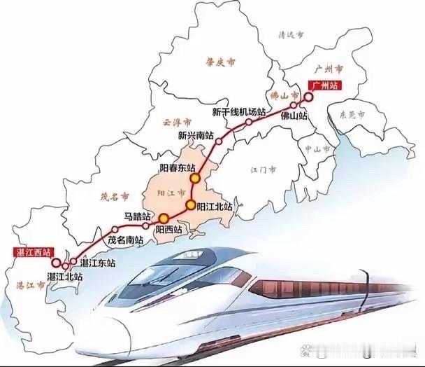 广湛高铁全长401公里,设计时速350公里,总投资998亿元,系广东省国资委全