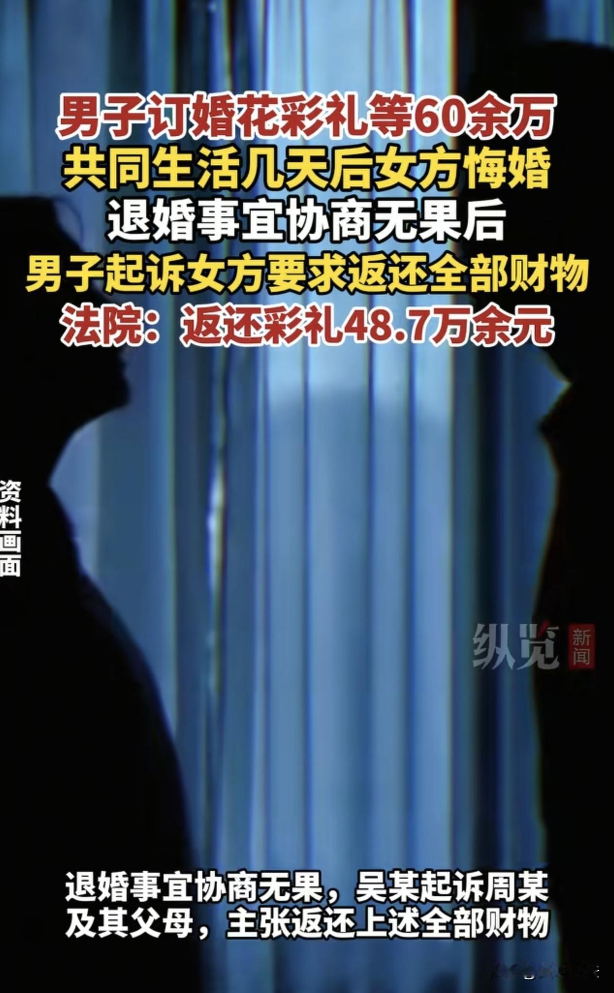 “这钱也太好挣了吧!”江西抚州,男子为娶妻向女方支付60多万元彩礼等费用,可两人