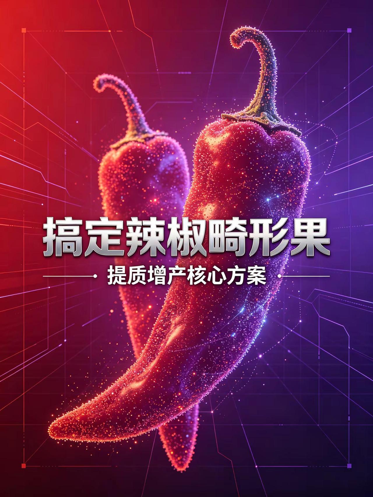 搞定辣椒畸形果，提质增产核心方案。辣椒种植