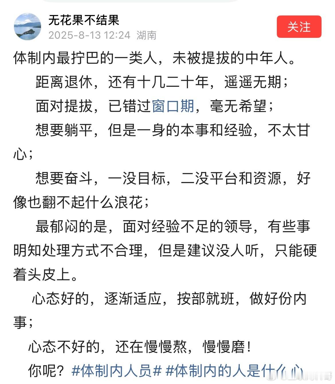 这就是体制内最拧巴的人！看的透彻！​​​