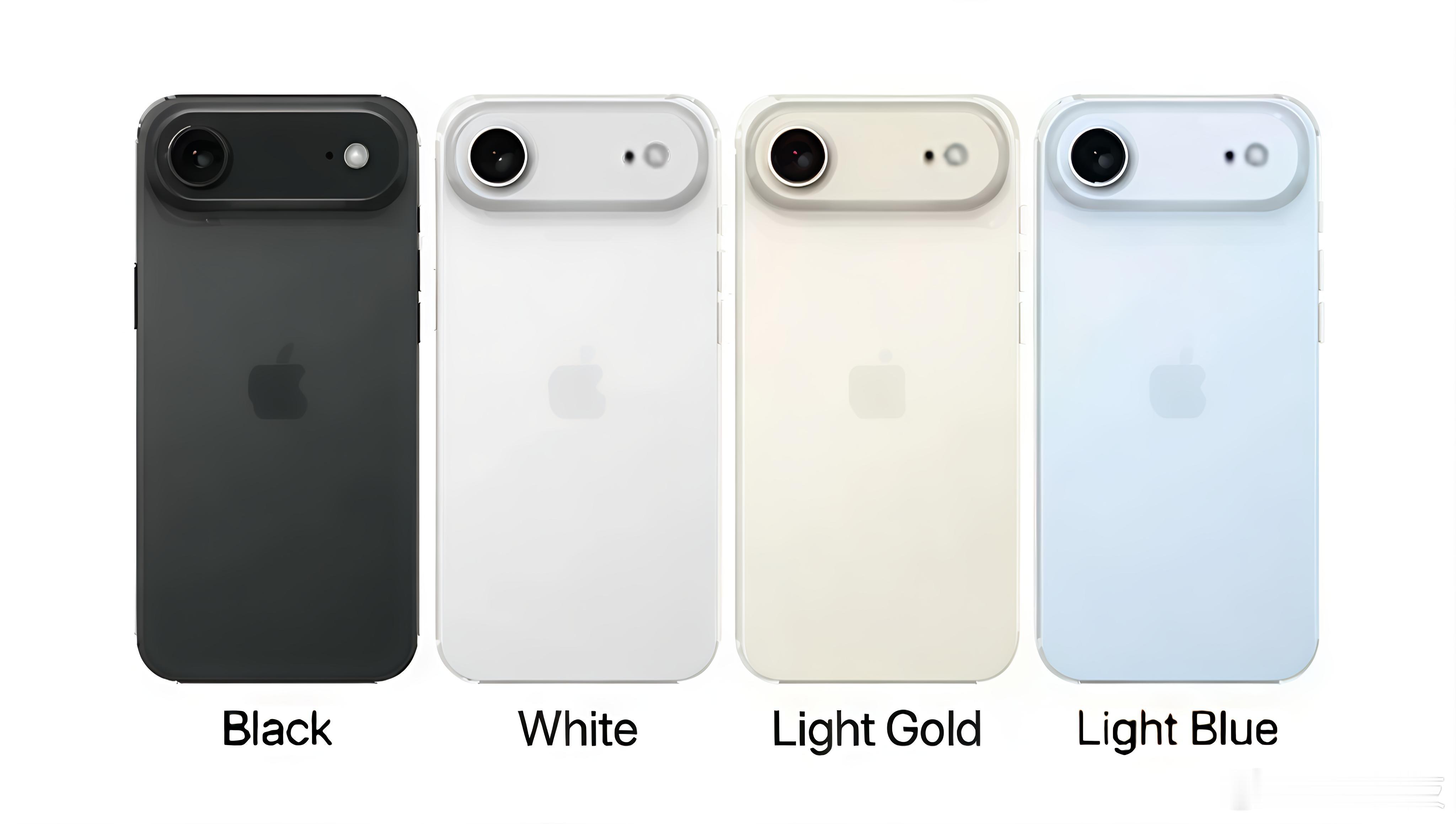 iPhone17家族外观颜色都出炉了，图1iPhone17Air，图2iP