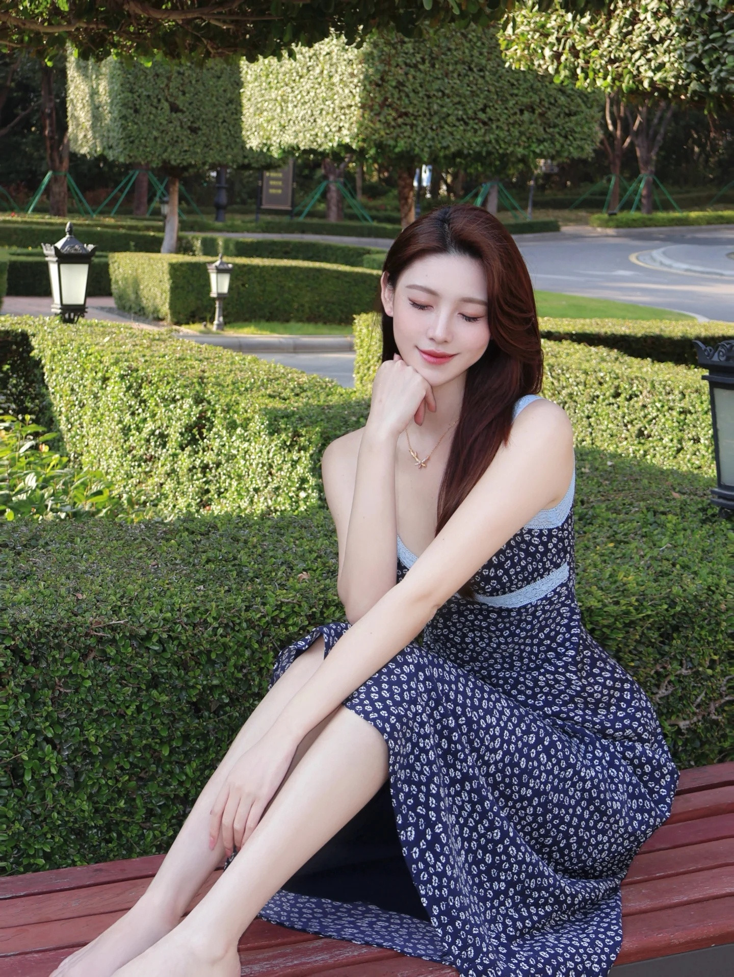 夏天的碎花裙
