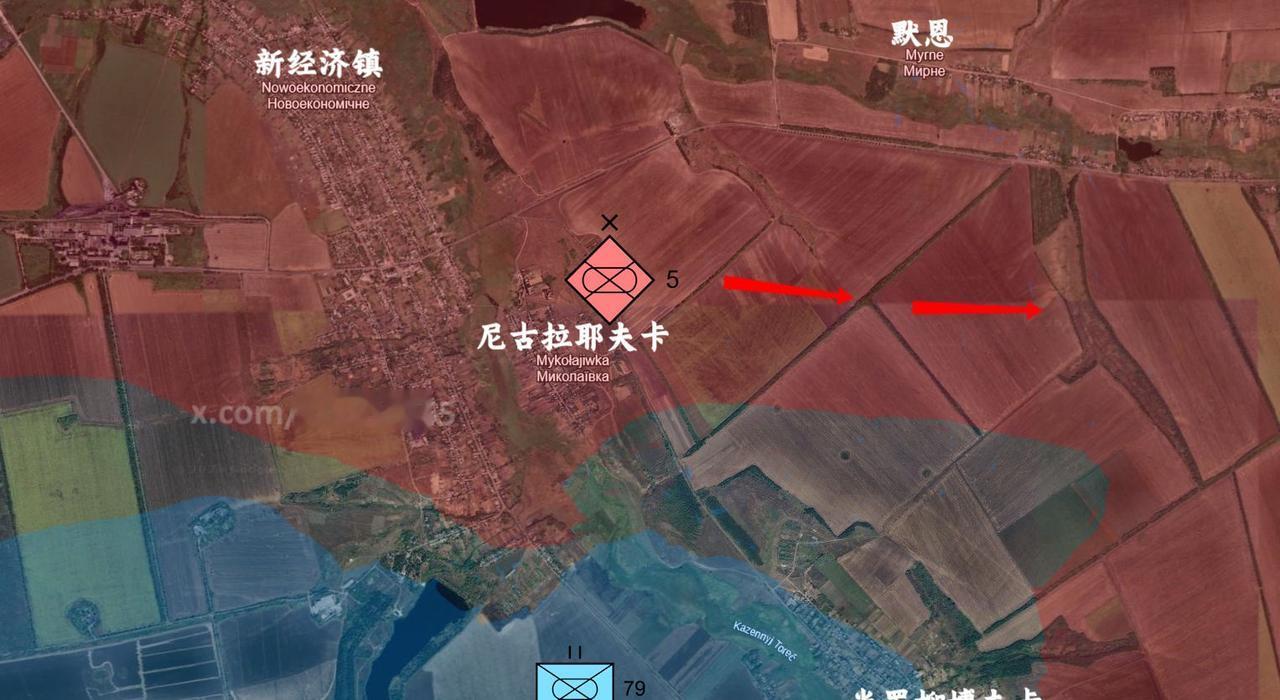 乌克兰第425突击团和第79空突旅的战斗群于8月22日从米罗柳博夫卡以西的出发阵