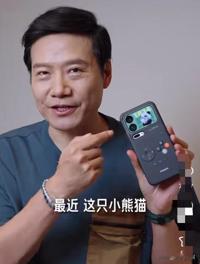 雷总太可爱了吧最近刚好想买个备用机刷到了雷总在讲这个小熊猫他说会比心会点赞