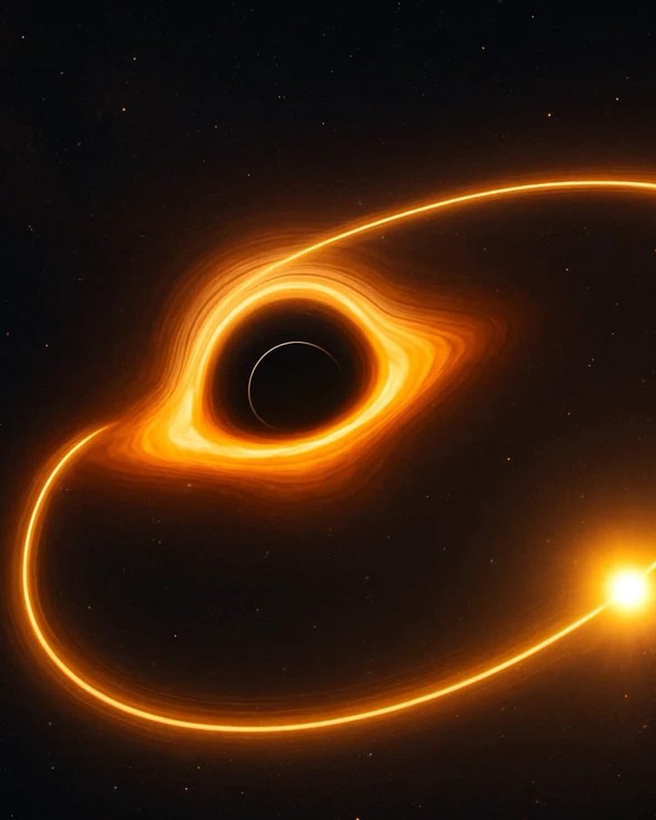 天文学家发现了已知速度最快的恒星S4714，它绕银河系超大质量黑洞人马座A*.