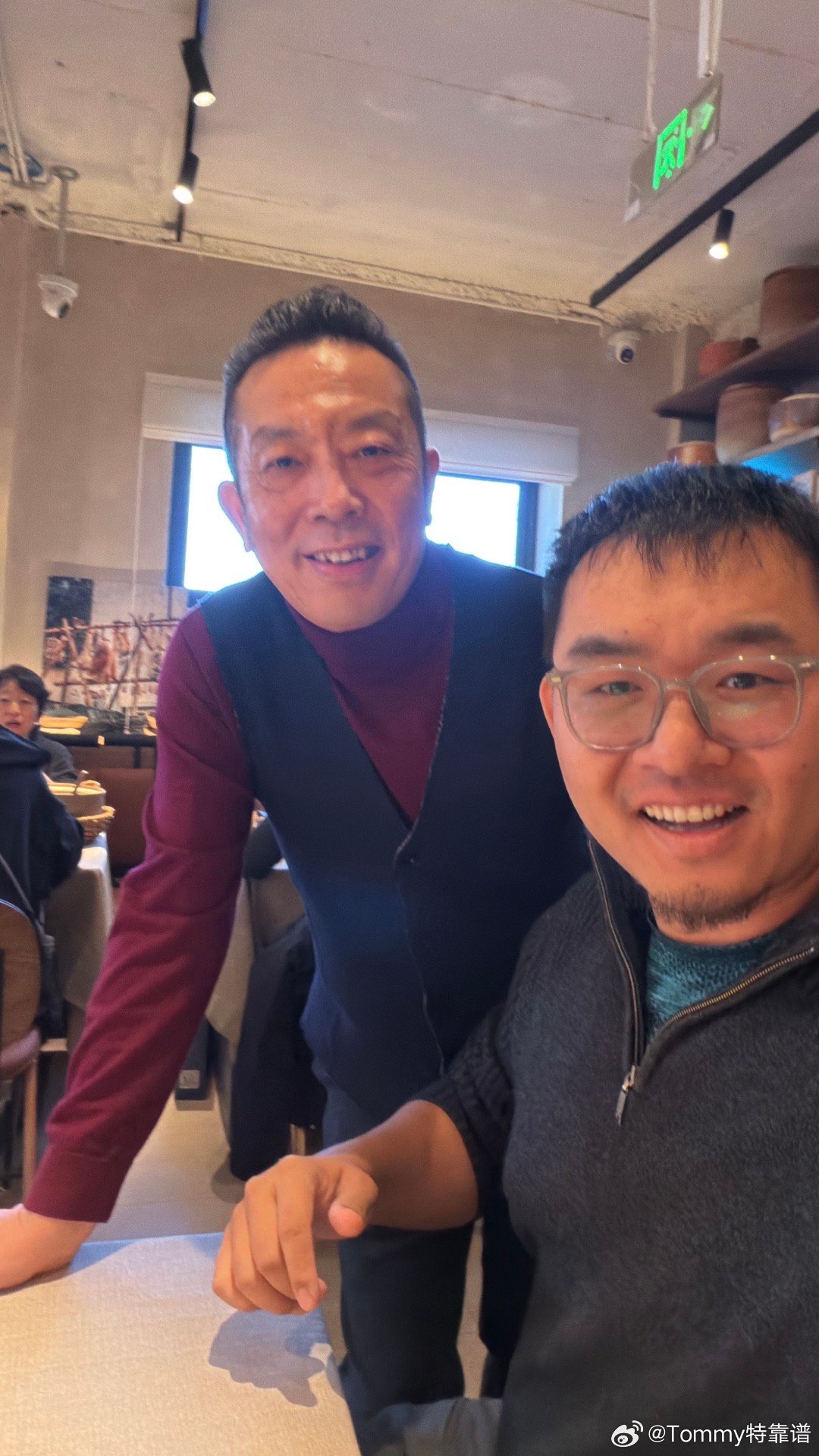 吃饭碰到贾国龙老板了