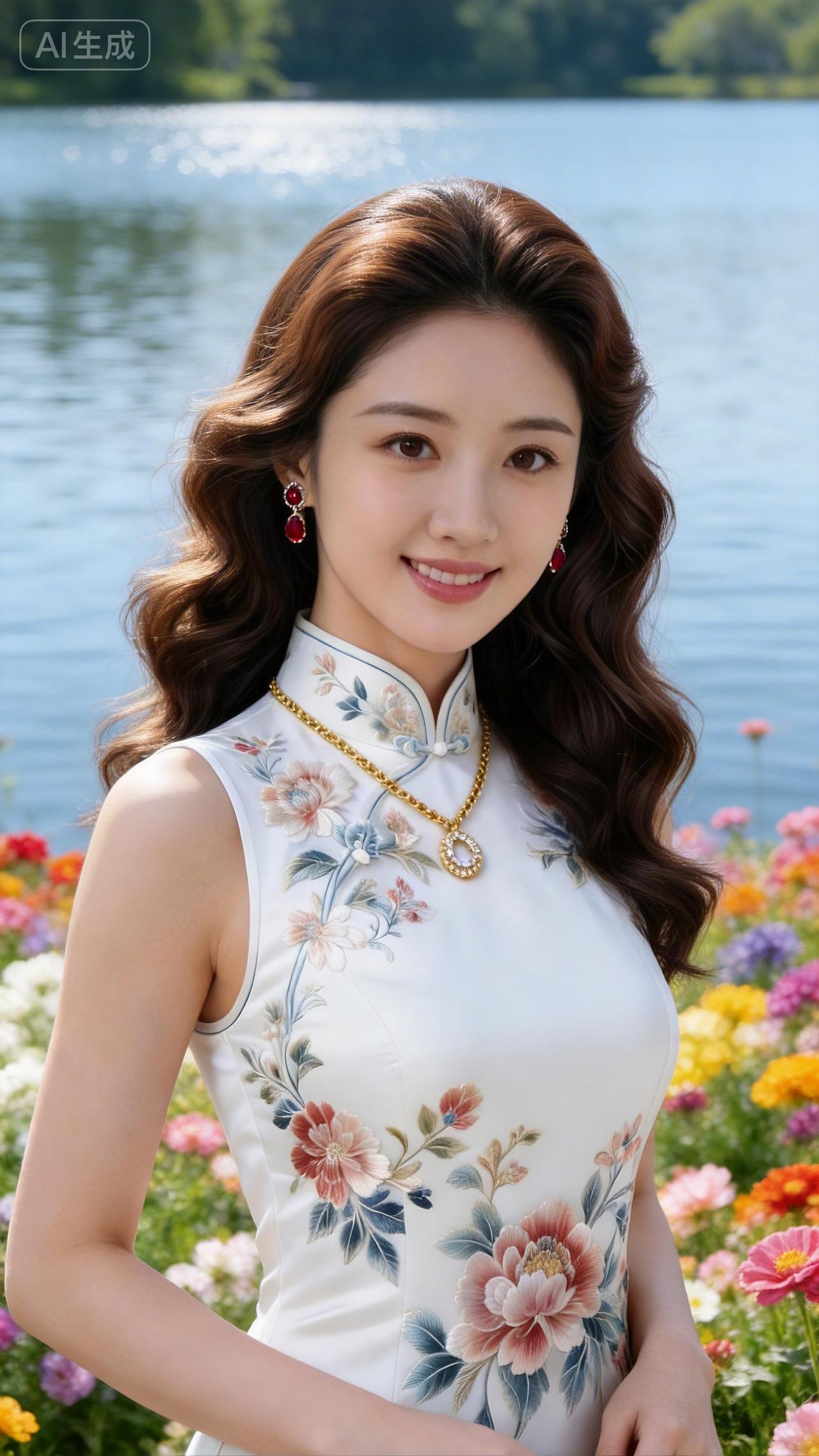 喜欢灵气的湖面，喜欢花草……即梦AI