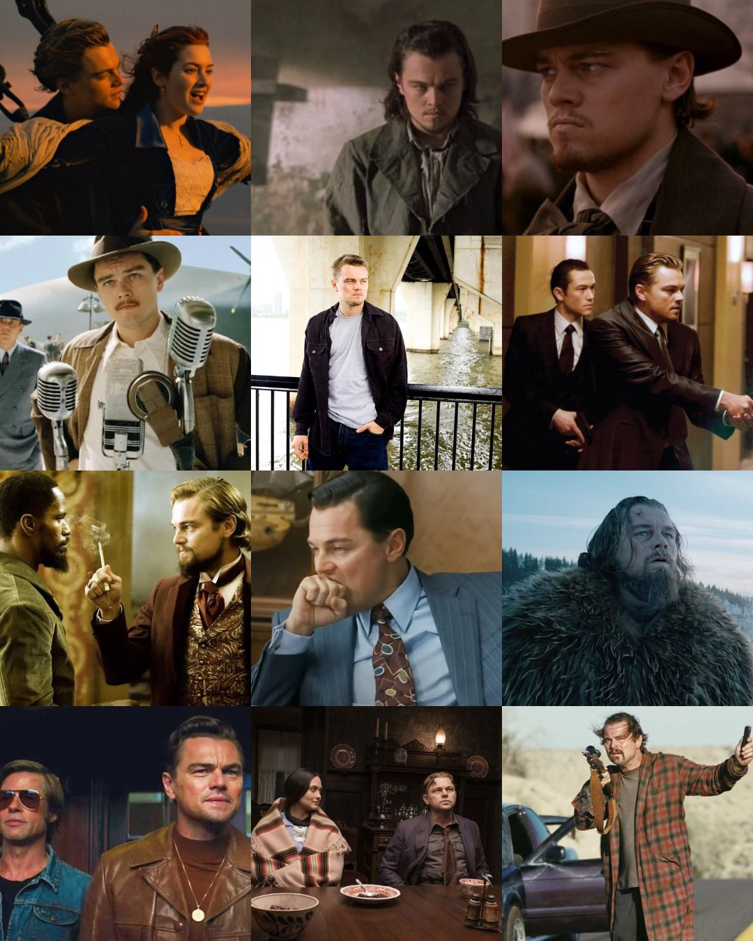 奥斯卡提名小李子好牛！莱昂纳多职业生涯有12部影片入围奥斯卡最佳影片！和罗伯特