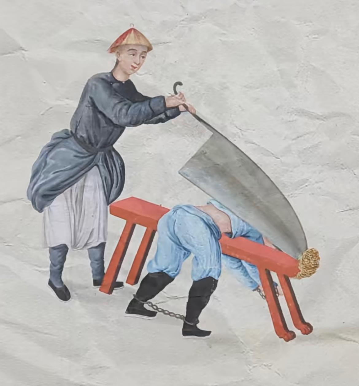 古画中的清朝酷刑，古代的底层百姓活的真是没有尊严啊，那时连人权概念都没有，还是那