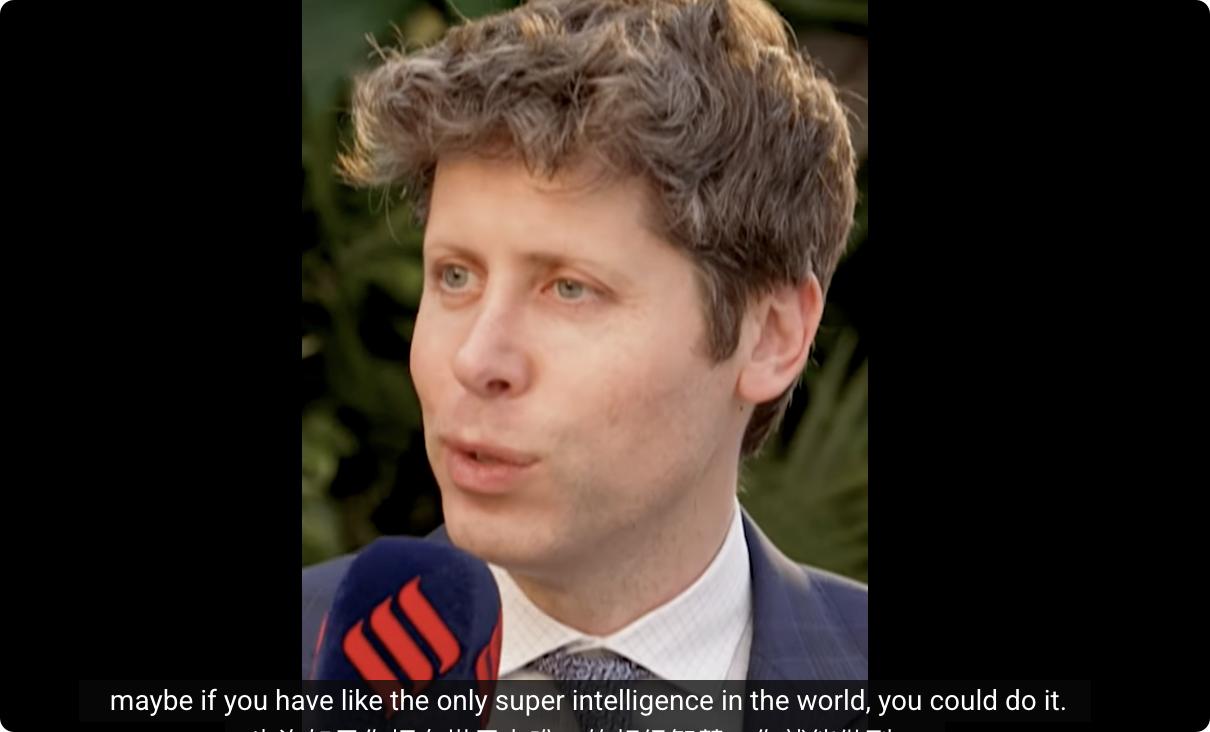 外媒：OpenAI首席执行官山姆·奥尔特曼（SamAltman）认为，A