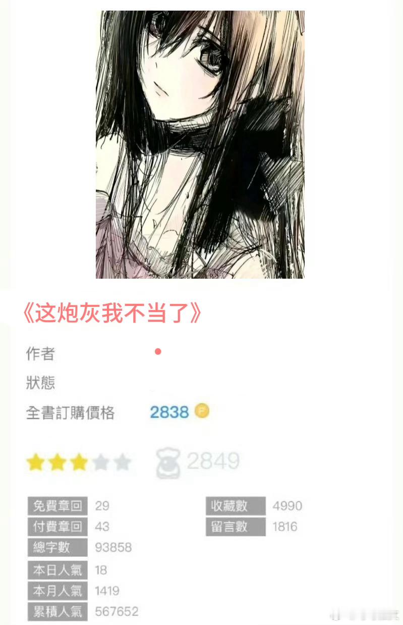 今日推文📖《这炮灰我不当了》💕简介：凌晨，她要陪受了情伤的简大少爷，抚慰他的