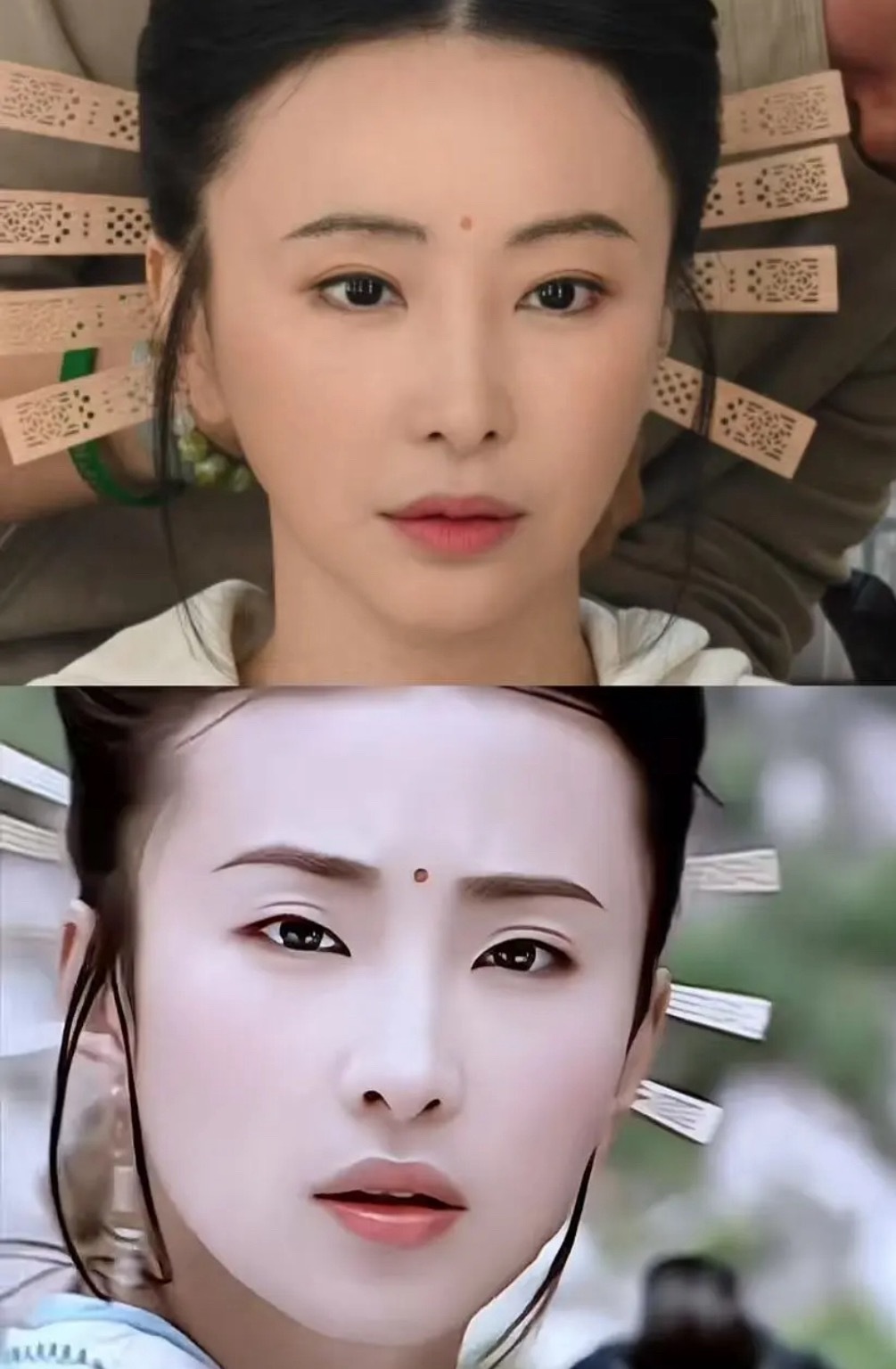 时间的参照物是眉眼吗？！这么多年感觉除了眼睛好像变窄了，其他哪里也没变吧？！演敏