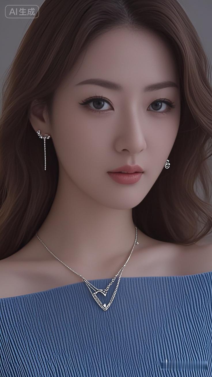 优雅蓝调，闪耀项链，尽显时尚魅力！💎✨