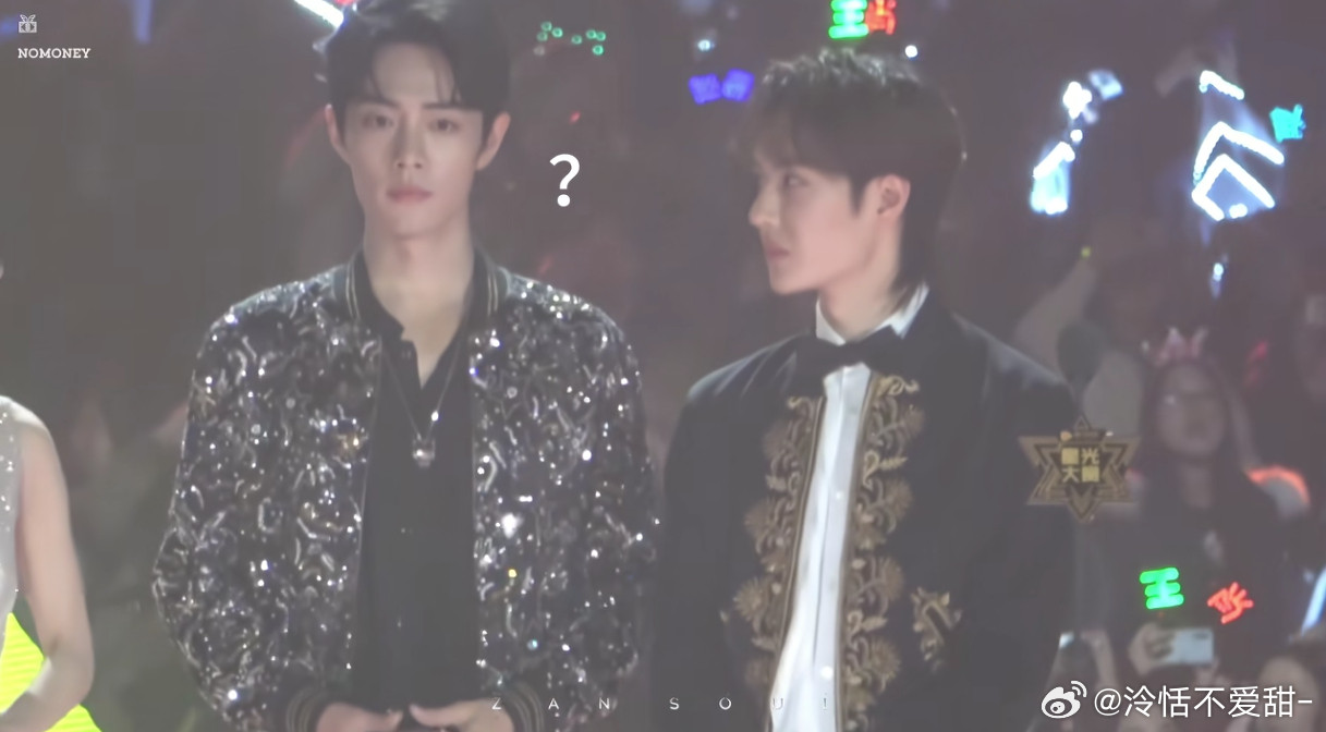 肖战王一博这场活动后面好多王肖头箍啊啊啊啊啊戴王一博头上了