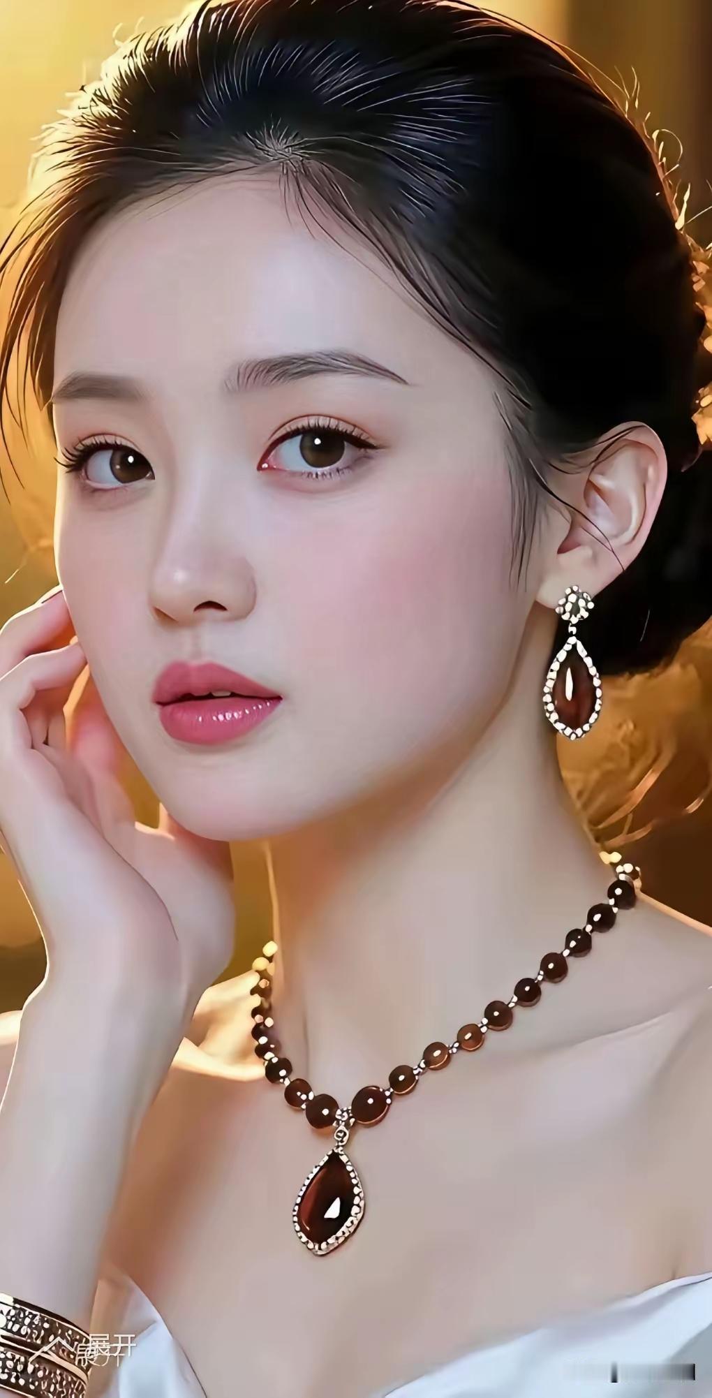 优雅气质，珠宝闪耀，尽显奢华之美！💎✨
