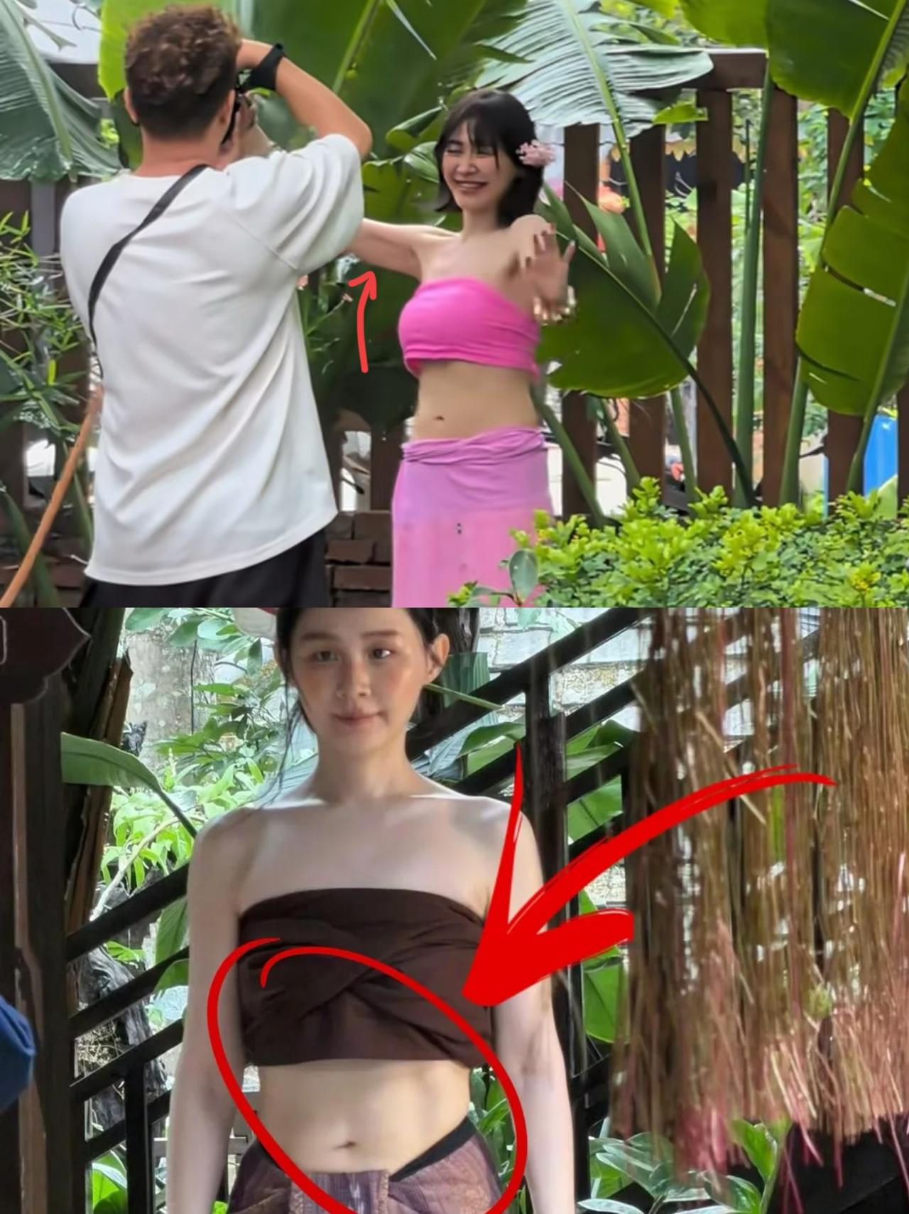 我给奶奶看金靖瘦下来的照片她盯着看了很久慢慢叹了一口气，说太可惜了！让我