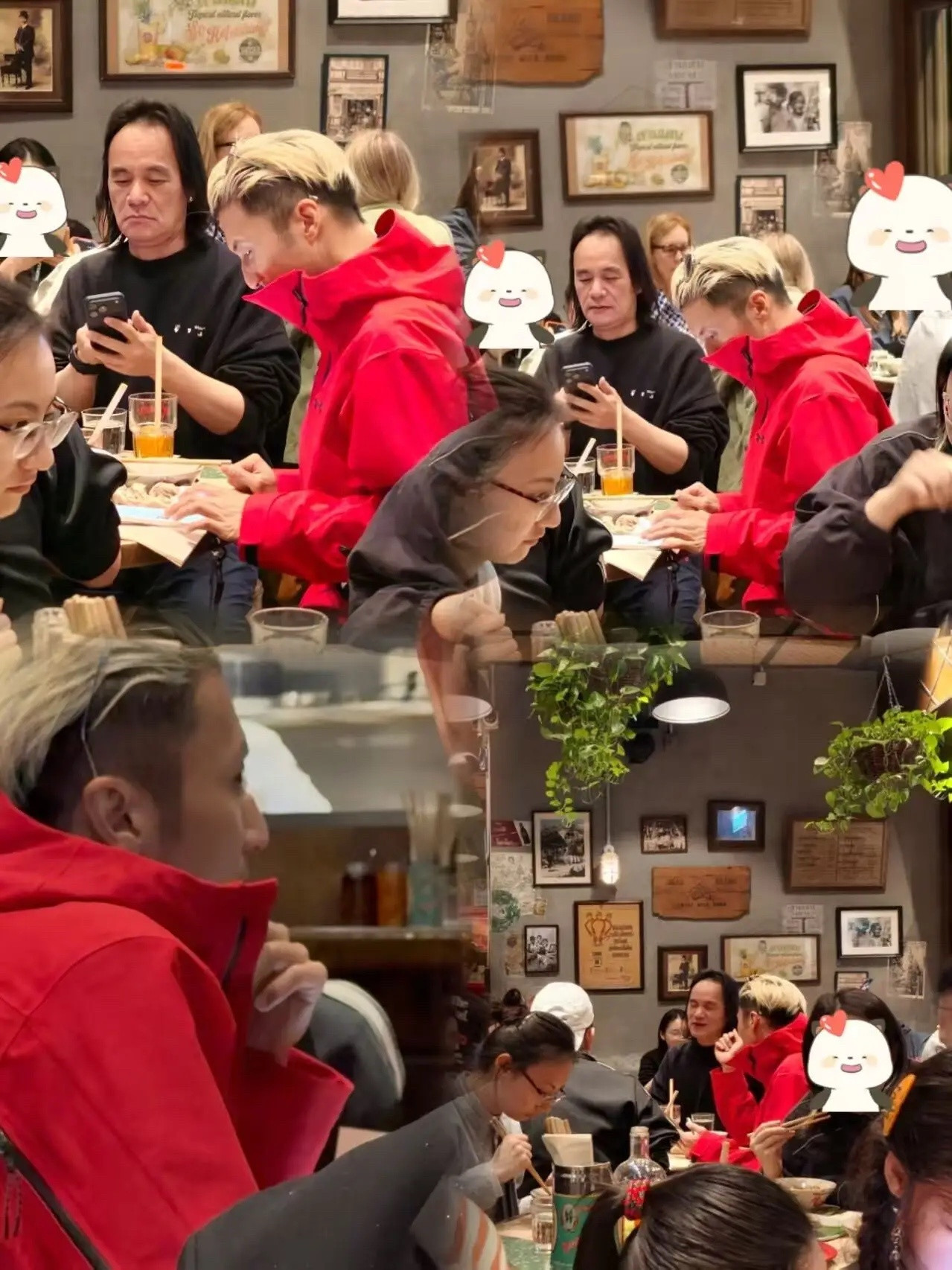 谢霆锋与朋友吃泰国菜！2月23日，网友透露，在香港中环一家泰国菜餐厅遇见明星了，