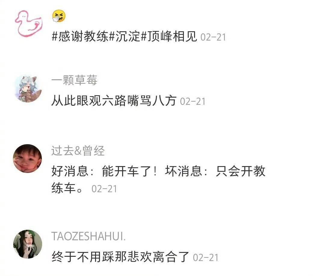 哈哈哈哈哈哈拿驾照的搞笑文案​​​