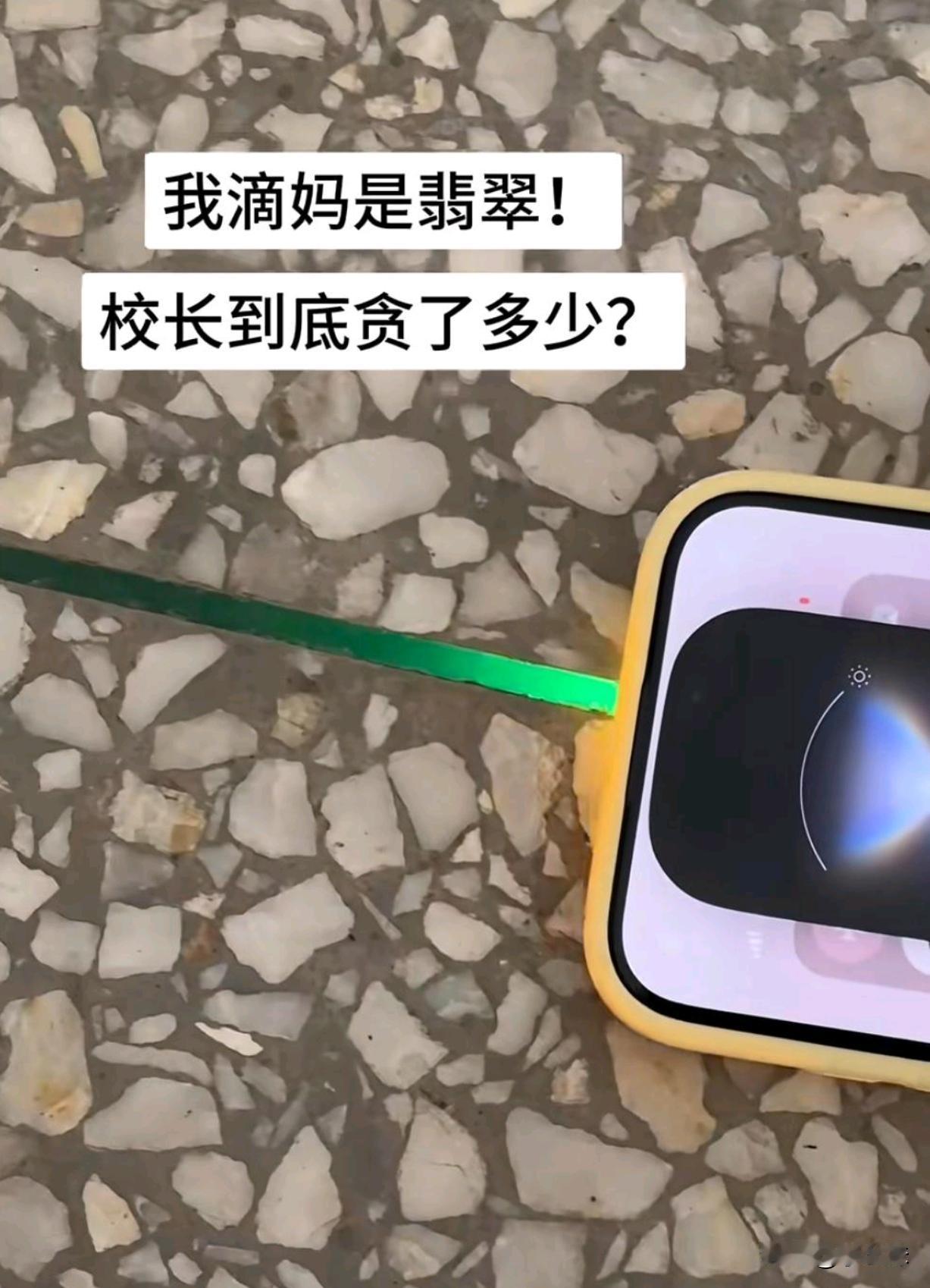 这学校地砖竟然有翡翠😱