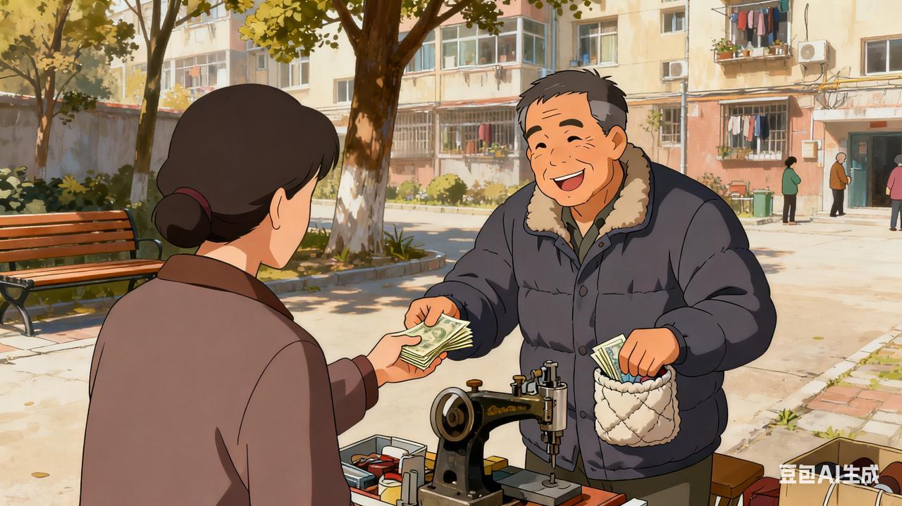 良心和人品，才是一个人真正的靠山！小区楼下的修鞋师傅老陈，摆摊十年从没涨过价，