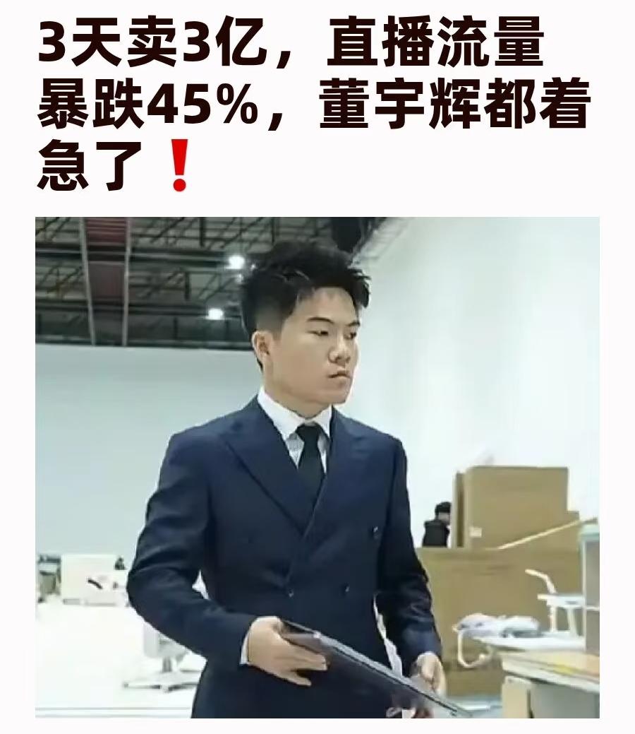 这数据真的惊到我了。董宇辉“与辉同行”新疆专场，三天卖了4个多亿，748万单