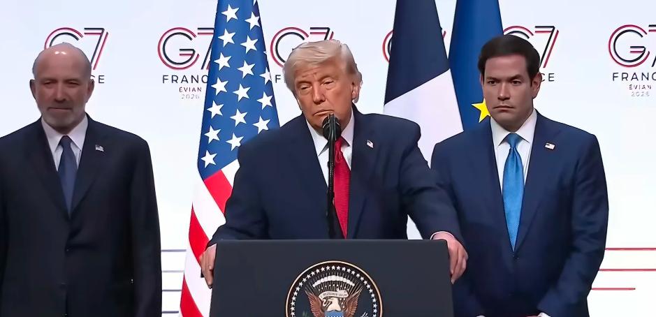一段非常有意思的对话，来自记者与特朗普！G7峰会的记者会上，一位来自福克斯电