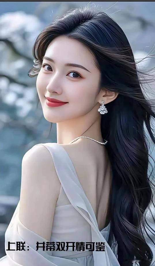 姑娘美得像朵花，谁人见了不夸她。温柔一笑春风暖，某若秋水映彩霞。