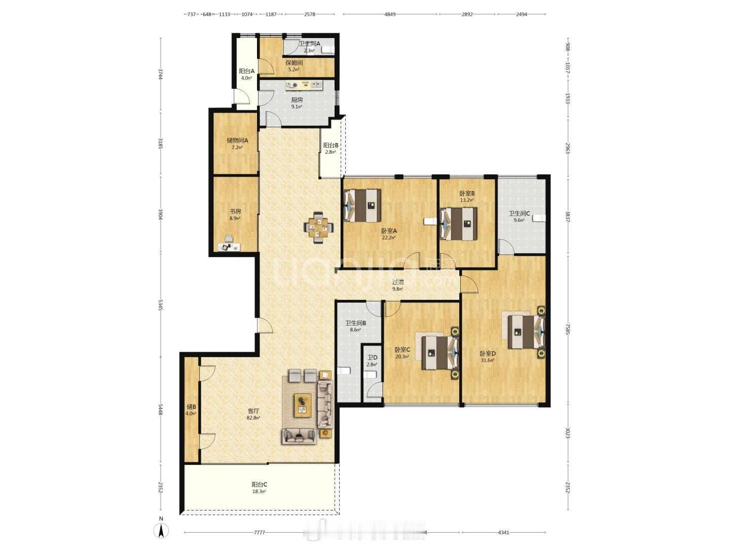 深圳南山科技园南区最近卖的不错的住宅:珑御府。180平2500-3200万左右，