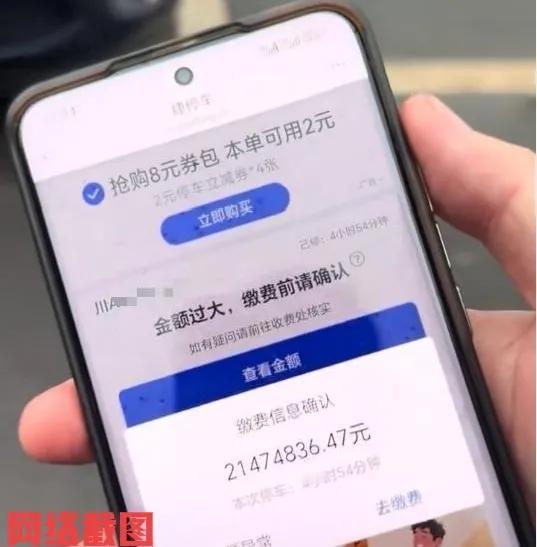 四川眉山有男子驾车去景区游玩。在男子游玩结束后驾车出来时，发现自己停车金额为