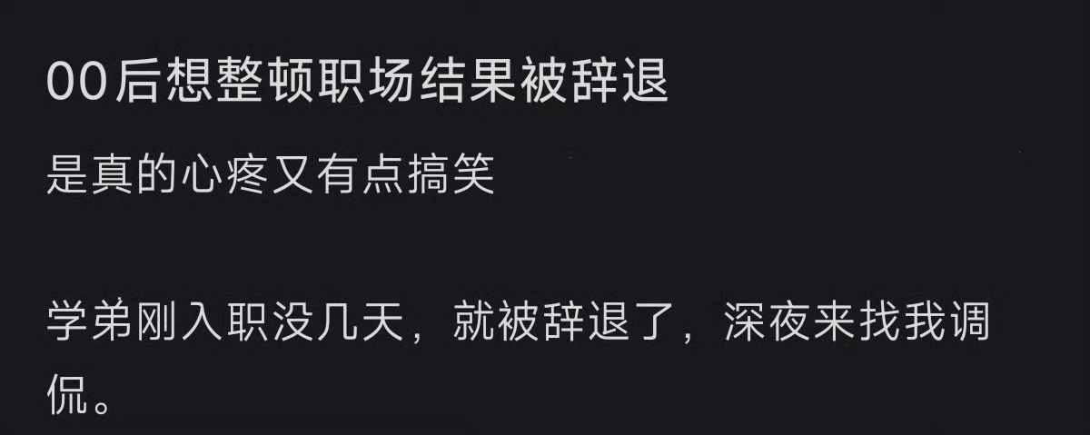 00后整顿职场​​​