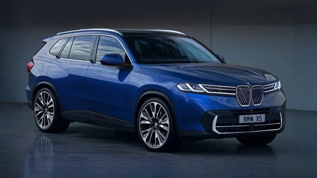 全新一代宝马X5气场很特别！外媒根据全新X5的路试谍照为其绘制了渲染图，前脸设计