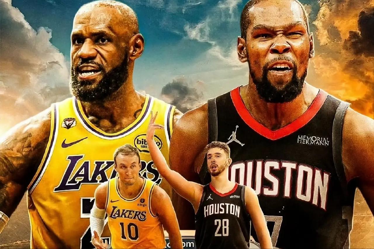 湖人4-2胜火箭的五大理由：一、单核带队的詹姆斯非常可怕，虽然体力