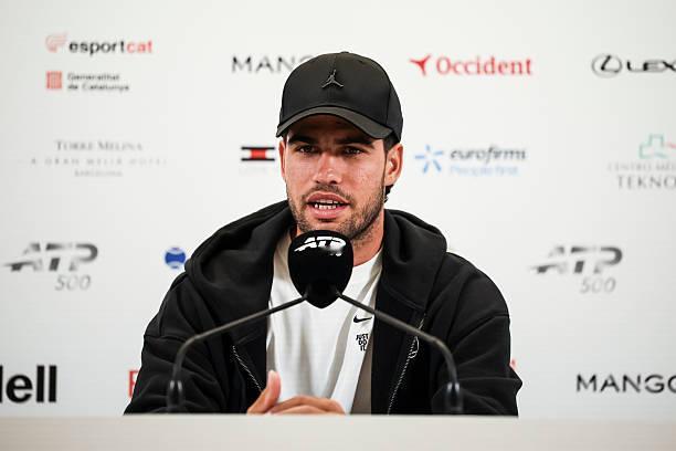 网坛风云阿尔卡拉斯在巴塞罗那500赛赛前新闻发布会上表示有动力在巴塞罗那重新回